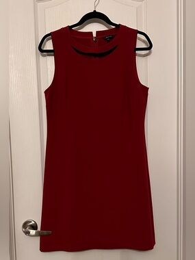 RW&CO. Sleeveless Burgundy Mini Sheath Dress